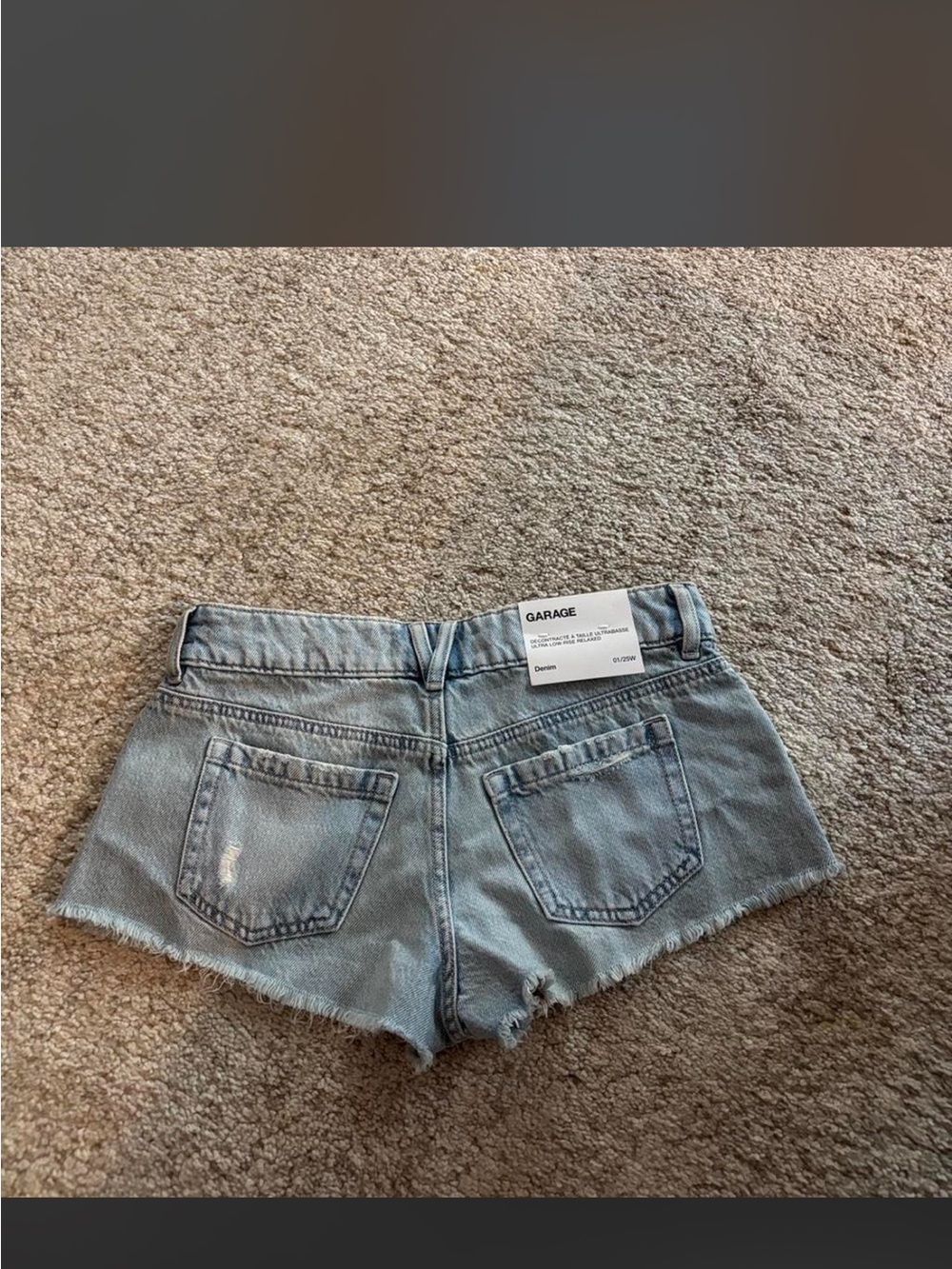 NWT Garage Ultra Low Rise Relaxed Shorts - Picture 3 of 4